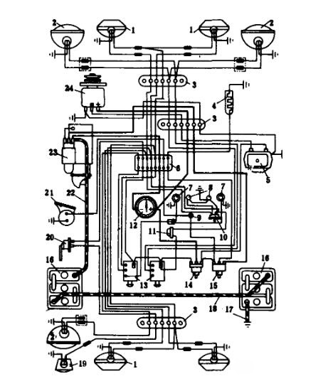 Stromkreis des Traktors