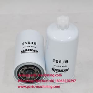 Baldwin BF958 Fuel Water Separator Filter with dimensions
