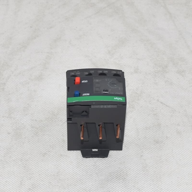 LRD07 Thermal Overload Relay installed in a motor control panel for protection