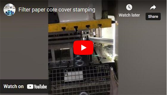 Stanzen der Filterpapierkernabdeckung